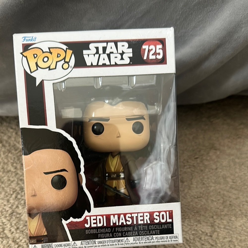 Funko Pop Jedi Master Sol Figure - Brown and Yellow